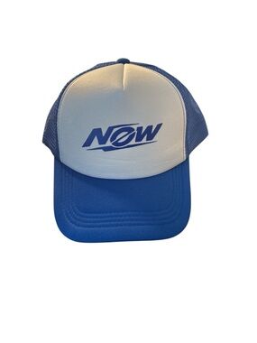 NOW Blue and White Trucker Hat